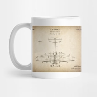 Military Airplane - 1939 Burnelli Patent Drawing - S Mug